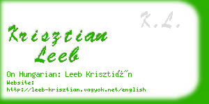 krisztian leeb business card